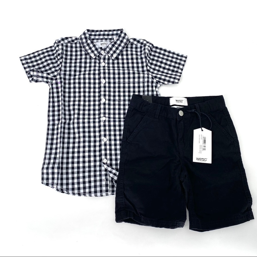 Wesc Boys Shirt and Shorts 2-Piece Outfit Set - 6